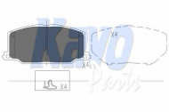 Комплект тормозных колодок KAVO PARTS KBP-9036