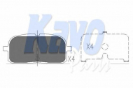 Комплект тормозных колодок KAVO PARTS KBP-9061
