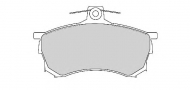 Комплект тормозных колодок NECTO FD6798A