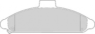 Комплект тормозных колодок NECTO FD6534A