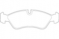 Комплект тормозных колодок DURON DBP250584