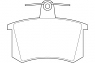 Комплект тормозных колодок DURON DBP230222