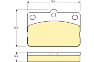 Комплект тормозных колодок GIRLING 6101389