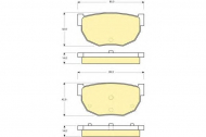 Комплект тормозных колодок GIRLING 6103069