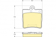 Комплект тормозных колодок GIRLING 6115452