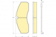 Комплект тормозных колодок GIRLING 6116109