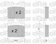 Комплект тормозных колодок CIFAM 822-009-0