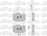 Комплект тормозных колодок CIFAM 822-013-2