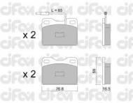 Комплект тормозных колодок CIFAM 822-015-5