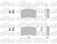 Комплект тормозных колодок CIFAM 822-060-2