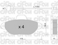 Комплект тормозных колодок CIFAM 822-159-0