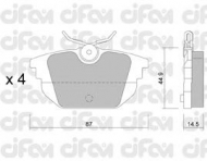 Комплект тормозных колодок CIFAM 822-299-0