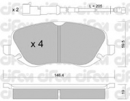 Комплект тормозных колодок CIFAM 822-529-0