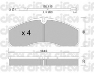 Комплект тормозных колодок CIFAM 822-578-3K