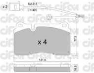 Комплект тормозных колодок CIFAM 822-659-0K