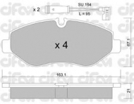Комплект тормозных колодок CIFAM 822-671-0K