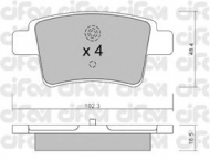 Комплект тормозных колодок CIFAM 822-801-0