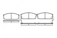 Комплект тормозных колодок WOKING P0173.02