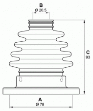 Комплект пыльника OPEN PARTS SJK7166.00