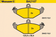 Комплект тормозных колодок BARUM BA2107