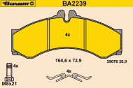 Комплект тормозных колодок BARUM BA2239