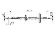 Трос BOSCH 1 987 482 021