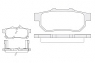 Комплект тормозных колодок KOSHIMO 1850.0058139