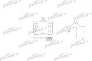 Комплект тормозных колодок PATRON PBP1413