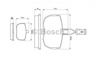 Комплект тормозных колодок BOSCH 0 986 424 044