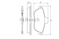 Комплект тормозных колодок BOSCH 0 986 424 415