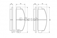 Комплект тормозных колодок BOSCH 0 986 424 426