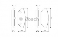 Комплект тормозных колодок BOSCH 0 986 424 464