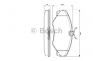 Комплект тормозных колодок BOSCH 0 986 424 636