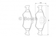 Комплект тормозных колодок BOSCH 0 986 424 645
