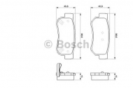 Комплект тормозных колодок BOSCH 0 986 424 728