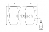Комплект тормозных колодок BOSCH 0 986 424 768