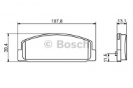 Комплект тормозных колодок BOSCH 0 986 424 817