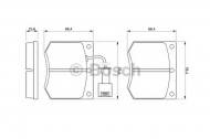 Комплект тормозных колодок BOSCH 0 986 467 930