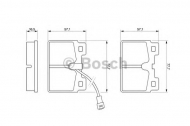 Комплект тормозных колодок BOSCH 0 986 468 451