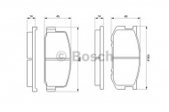 Комплект тормозных колодок BOSCH 0 986 468 541