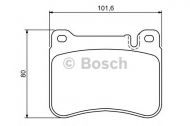 Комплект тормозных колодок BOSCH 0 986 494 166