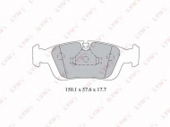 Комплект тормозных колодок LYNXauto BD-1408