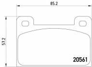 Комплект тормозных колодок HELLA PAGID 8DB 355 005-761