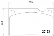 Комплект тормозных колодок HELLA PAGID 8DB 355 018-391