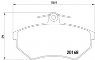 Комплект тормозных колодок COBREQ N-885