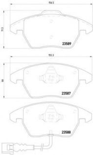 Комплект тормозных колодок COBREQ N-279