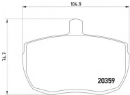 Комплект тормозных колодок TEXTAR 2035908