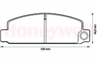 Комплект тормозных колодок BENDIX 572296B