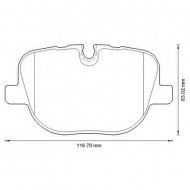 Комплект тормозных колодок BENDIX 573342B