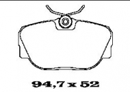 Комплект тормозных колодок FTE BL1256A4